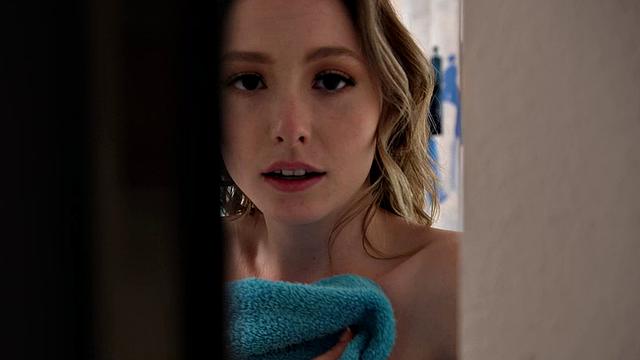 Ailee Anne jumps out of the shower and onto her friend's cock