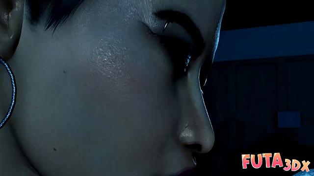 Futa3dX - BIG TITTIED Babe Shoves Her Huge Cock In Her Girlfriend