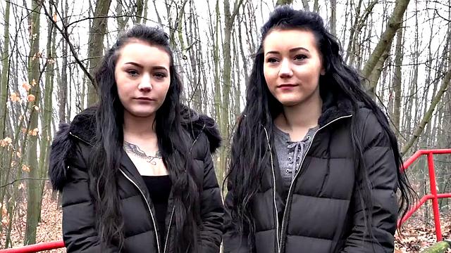 Pulled euro publicly drilled after blowjob in couple