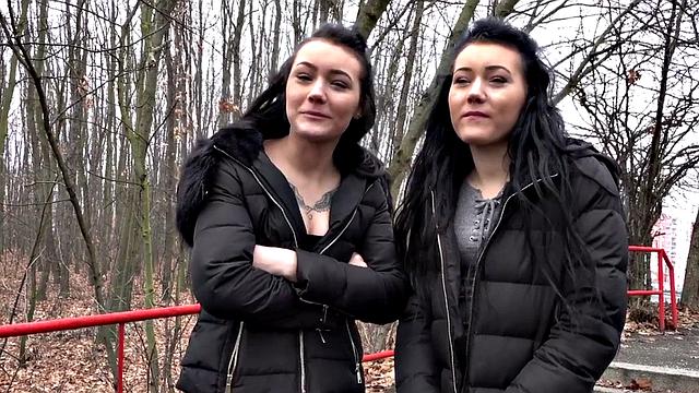 Pulled euro publicly drilled after blowjob in couple