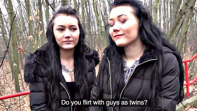 Pulled euro publicly drilled after blowjob in couple