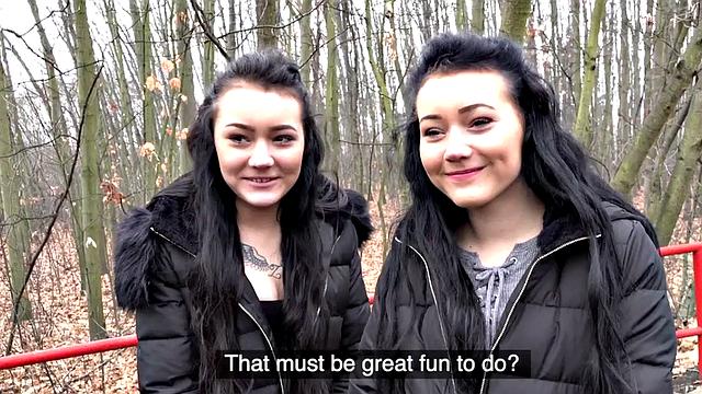 Pulled euro publicly drilled after blowjob in couple