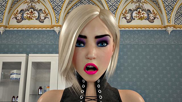 Валери жёстко связывает Элис и трахается как футанари