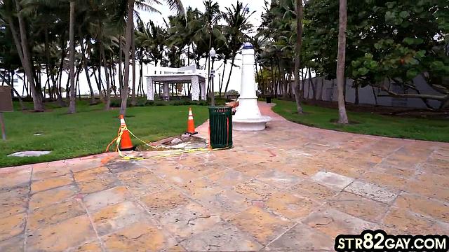 Hot public picked up and drilled