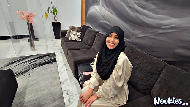 Cumming to Brianas Rescue - A Hijab Dream