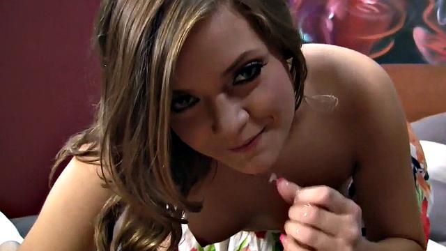 Deepthroat POV babe gets fucked in pussy while talking