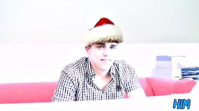 Skinny naughty twink rimmed at casting