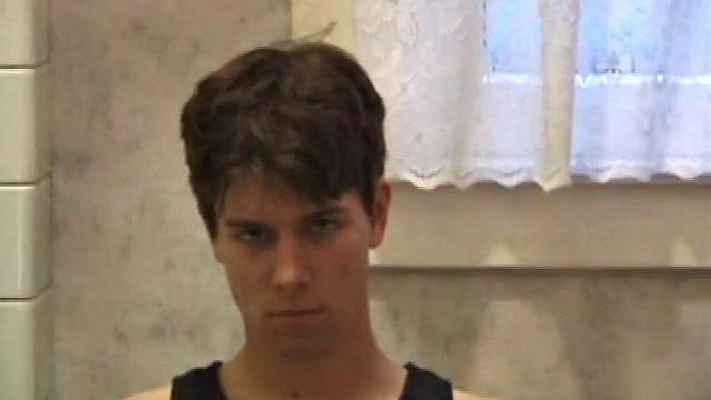 Dan Doe and Jayden have a little bet. Dan claims he can stand on the bathroom counter and shoot his load over onto the shower doors, 5 feet away. $10 is on the table and then $20. Jayden sits on the toilet and plays with himself.