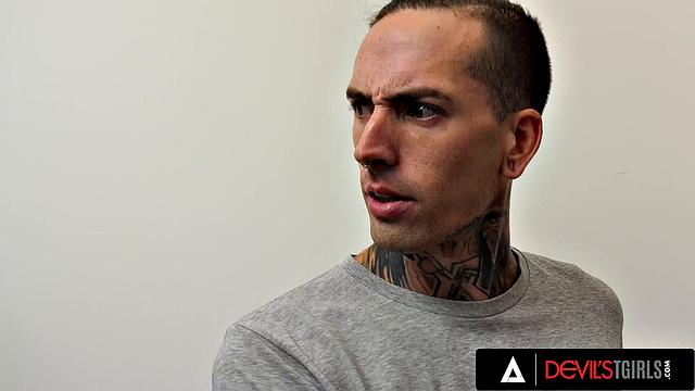 DEVILS TGIRLS - Hot Trans Jessy Bells Rewards Her Boyfriend By Letting Him Fuck Her Tight Ass