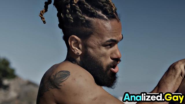 DP stud ready for Latin orgy outdoors