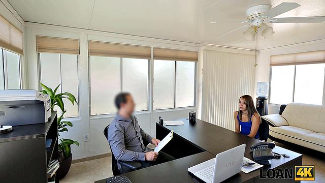 LOAN4K. Student needs money to travel so she goes to a naughty banker