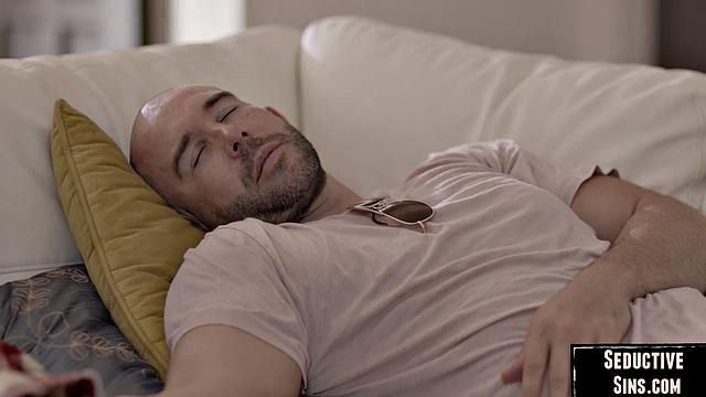 Cockhungry babes drilled in threesome