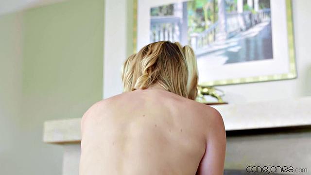 Horny Spanish blonde gets fucked hard