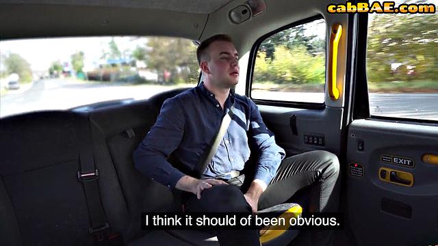 Busty taxi driver pounded by 2