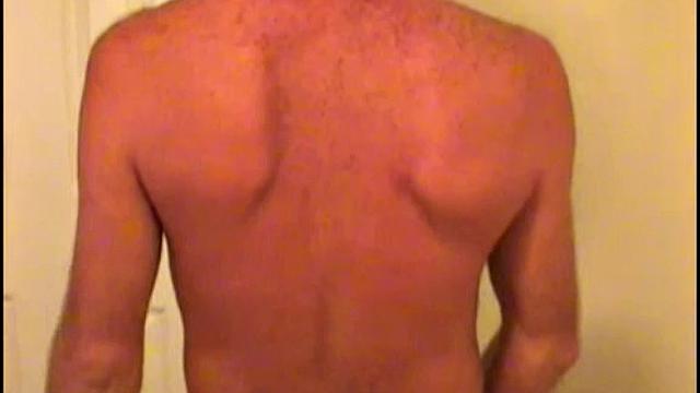 Rick strips down and shows off his body for the camera
