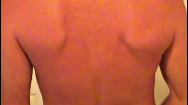 Rick strips down and shows off his body for the camera