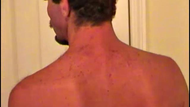 Rick strips down and shows off his body for the camera