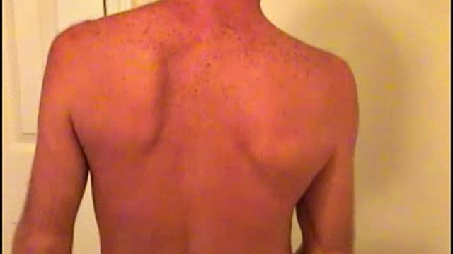 Rick strips down and shows off his body for the camera