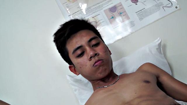 Enema Asia twink stuffed anally at doctor in infirmary