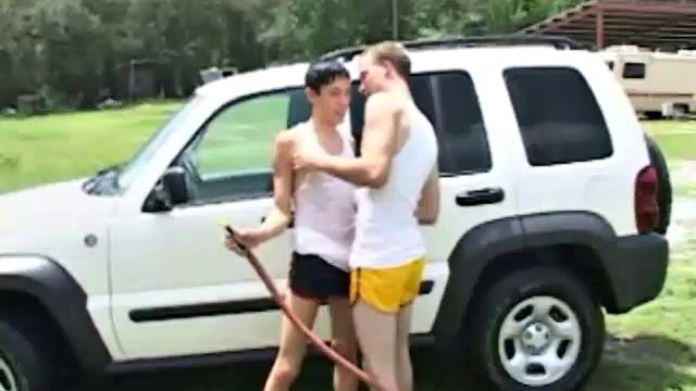 Kenny Kash and Roger Rodriguez hook up after class. Roger's dick needs servicing and Kenny knows just how to satisfy. The action continues when Roger takes Kenny's hard cock for a ride.