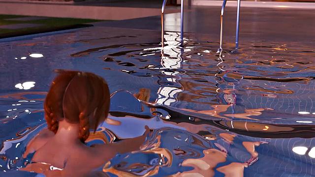 Personal futa trainer fucking big tits client in a 3D animation