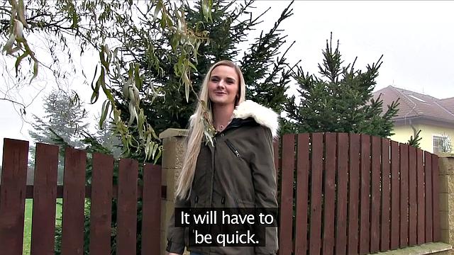 Tight pussy gets fucked in a car