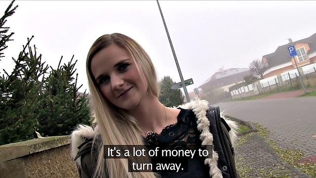 Tight pussy gets fucked in a car