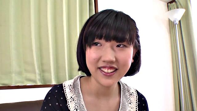 Brunette Hana Harusaki gets ravaged in Asian anal porn