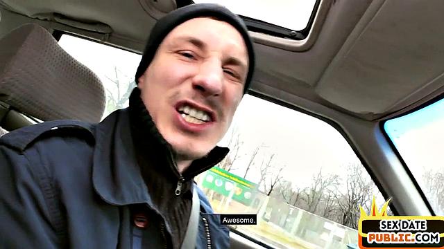 Public German outdoor fuck with tattooed babe and date