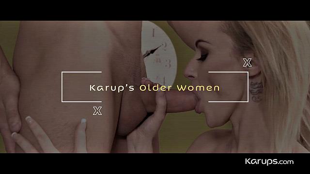sensual straight fuck with a stunning brunette from karups