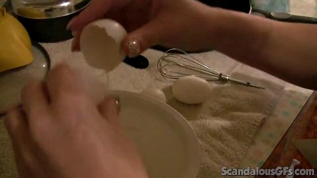 Sexy Blonde Enjoys In The Kitchen With Boyfriend