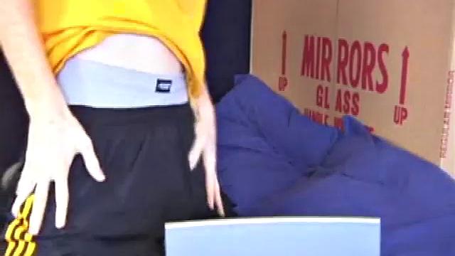 In this solo scene, young Tristian beats off in the bathroom to porn on a laptop, releasing all over mirror and counter top.