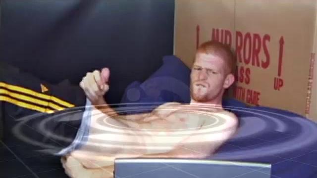 In this solo scene, young Tristian beats off in the bathroom to porn on a laptop, releasing all over mirror and counter top.