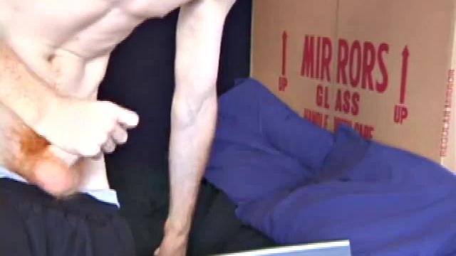 In this solo scene, young Tristian beats off in the bathroom to porn on a laptop, releasing all over mirror and counter top.