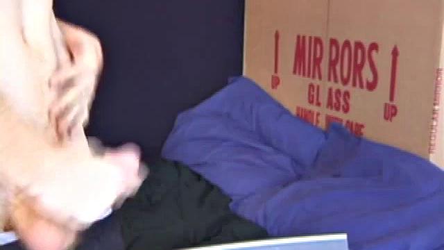 In this solo scene, young Tristian beats off in the bathroom to porn on a laptop, releasing all over mirror and counter top.