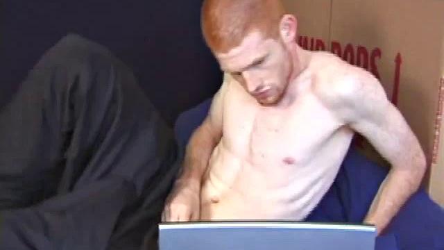 In this solo scene, young Tristian beats off in the bathroom to porn on a laptop, releasing all over mirror and counter top.