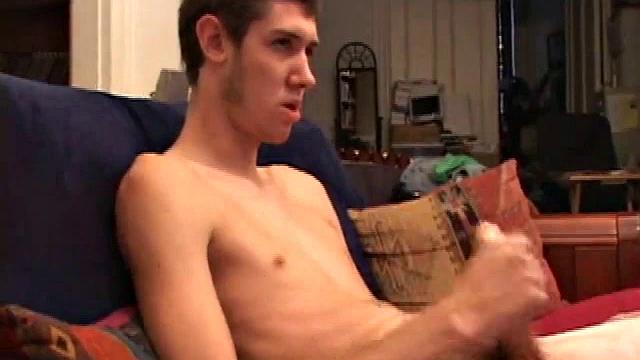 Mac has been storing up his nut and can't wait to squeeze it out. A skinny skater boy with a nice dick, Mac isn't much of a lasies man, because he's so shy. But today he's left his shyness at home.