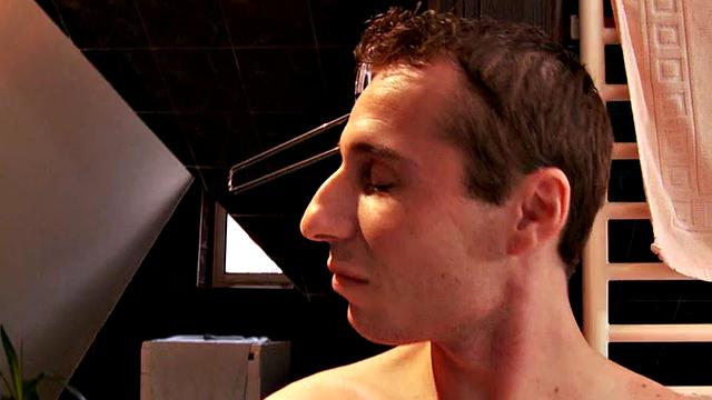 Domina watches before pegging in kinky threesome