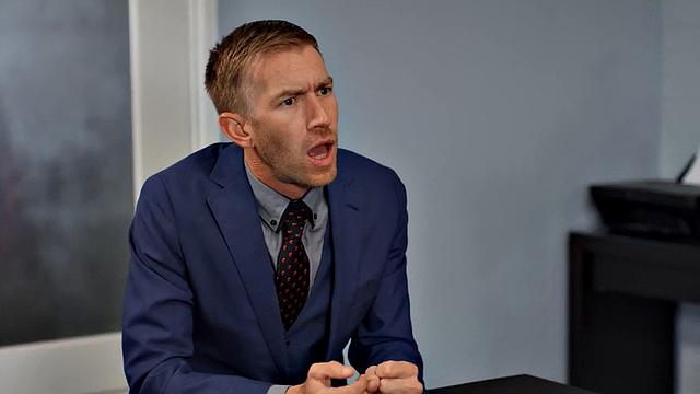 Inked ginger secretary deepthroat