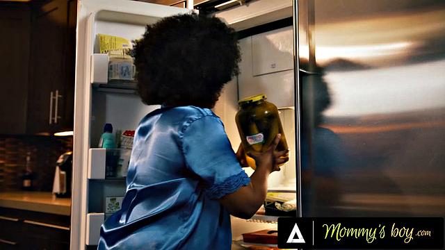 MOMMY'S BOY - Hot Pregnant Girl Gets Fucked Hard During Midnight Snack