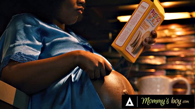 MOMMY'S BOY - Hot Pregnant Girl Gets Fucked Hard During Midnight Snack