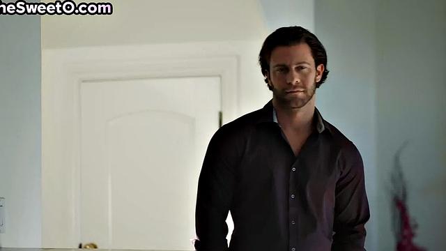 Slow food foreplay with wife