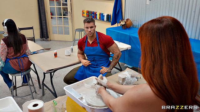 Ceramics Slut Sneaks A Fuck With Best Boyfriend Ever