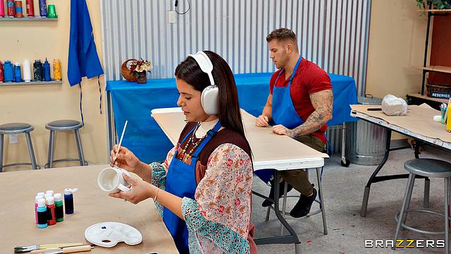 Ceramics Slut Sneaks A Fuck With Best Boyfriend Ever