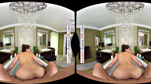 Sit back and relax with Ashley Adams' big natural tits