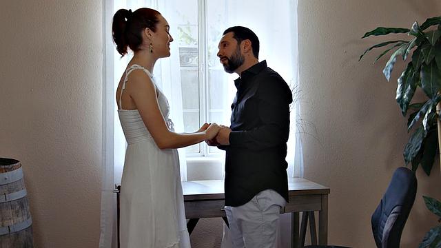 Cockhungry Ginger pussyfucked and licked by stepdad