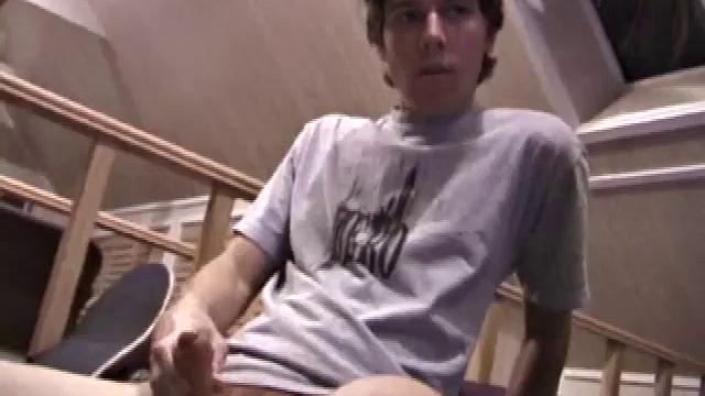 In this jerk off scene, Dan and Jayden get naked and stroke over a glass table. The camera is positioned underneath the glass, capturing jacking action and cum that shoots from their pulsating cocks.