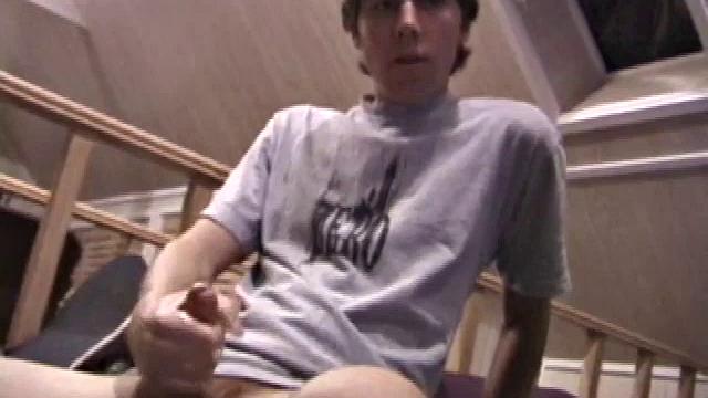 In this jerk off scene, Dan and Jayden get naked and stroke over a glass table. The camera is positioned underneath the glass, capturing jacking action and cum that shoots from their pulsating cocks.