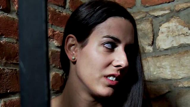 CFNM babes toying cellmate's asshole with dildo