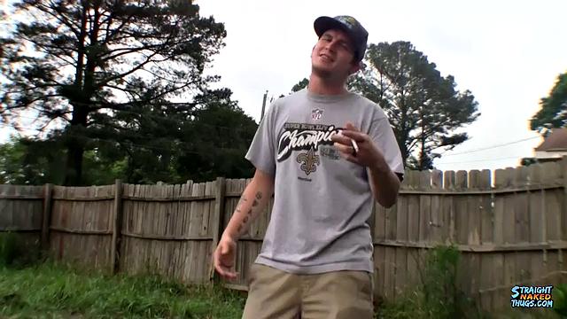 Rough Straight Jock Lex Busts a Nutt Outside - Lex Lane